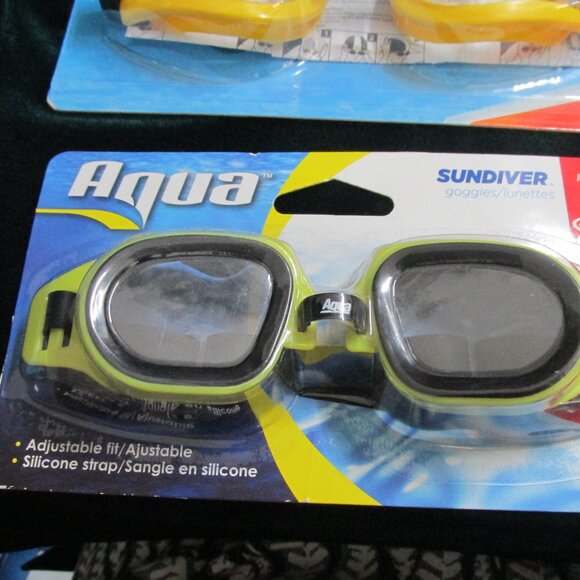 Intex Play Goggles & Aqua Sun Diver Goggles - NEW in PKG - LOT 4 - Picture 5 of 12